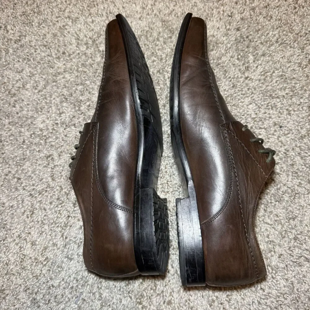 Aston Grey Collection Ethan * Men's Size 11 * Brown Leather Oxford Shoes * #9109